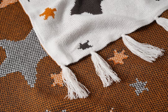 50" x 60" Jack-O'-Lantern, Ghost & Skeleton Throw Blanket by Ashland®